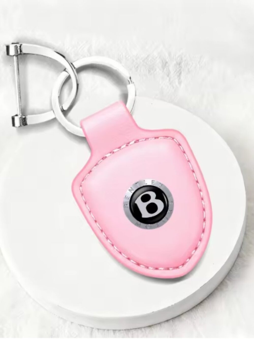 Leather Keychain for Bentley Continental GT/Bentayga/Flying Spur/Mulsanne B20